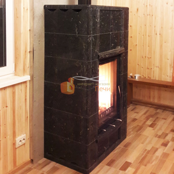   Монтаж теплонакопительной печи Каминити Карьяла Вертикаль (миниатюра)